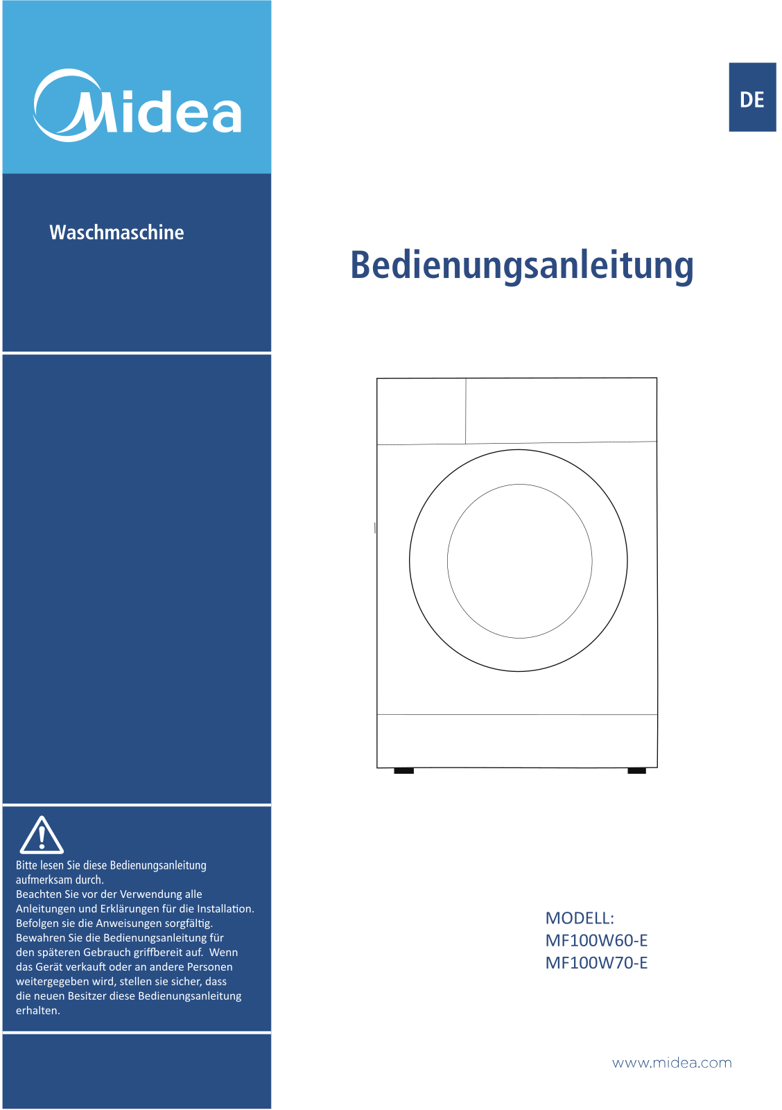 Midea MF100W60-E, MF100W70-E Datasheet - ManualMachine.com
