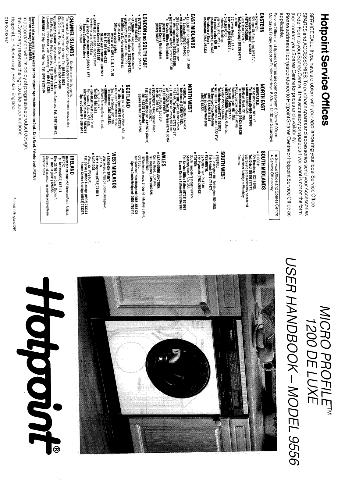 Hotpoint-Ariston HB9556 User Manual