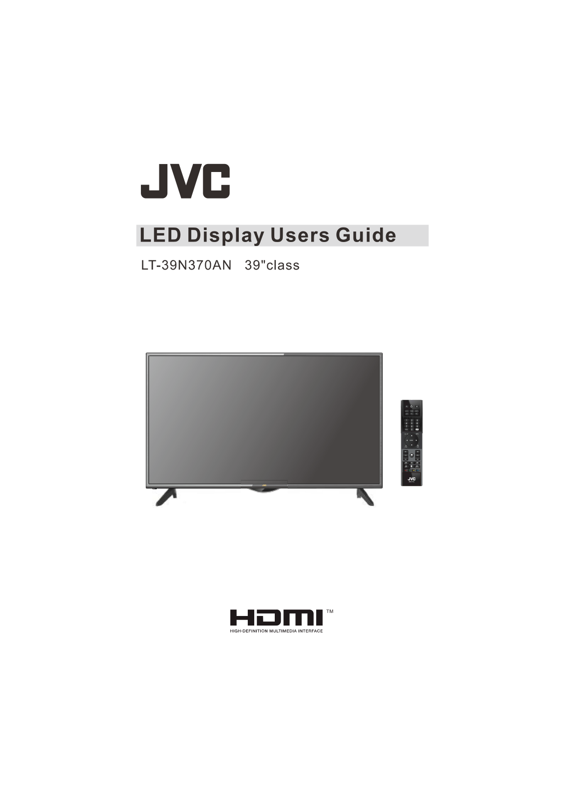 JVC LT-39N370AN User Manual