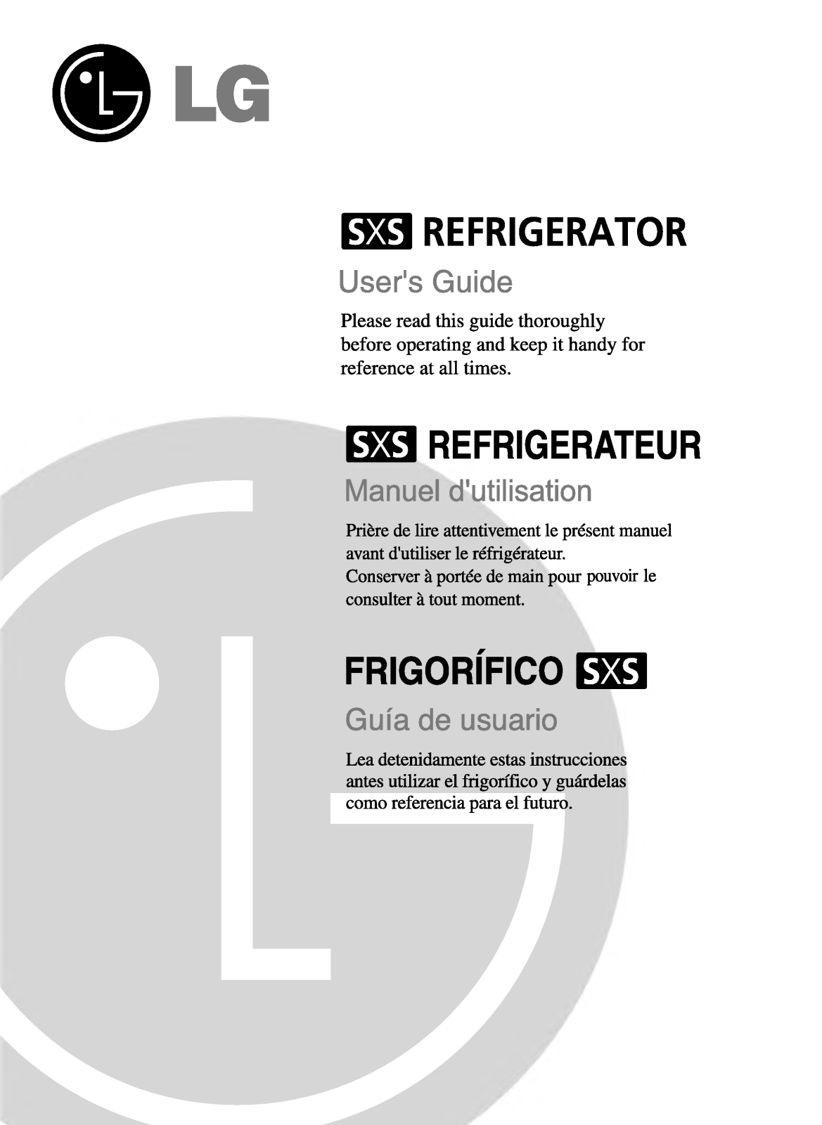 LG GR-L207TAR User Manual