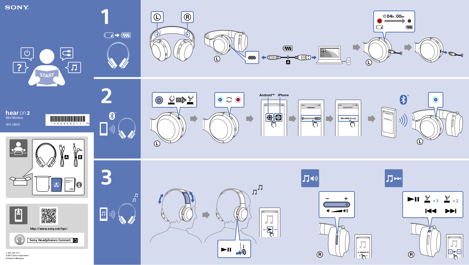 Sony WH-H800 User Manual