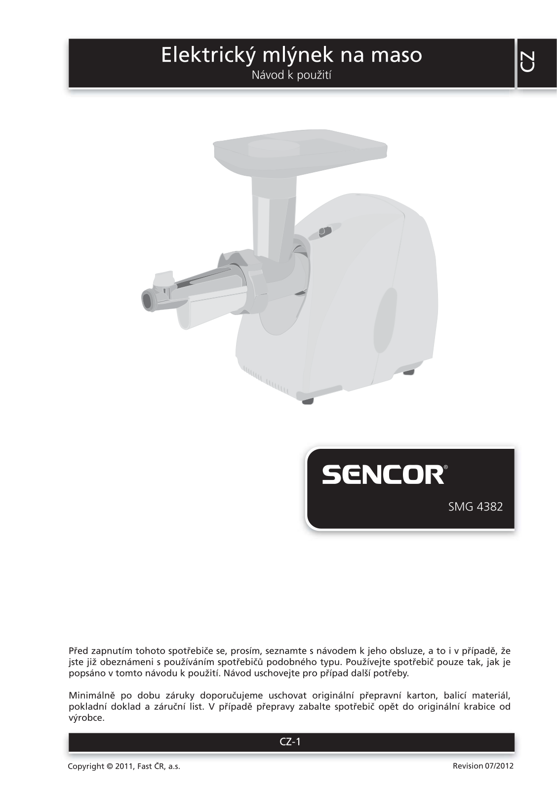 Sencor SMG 4382 User Manual