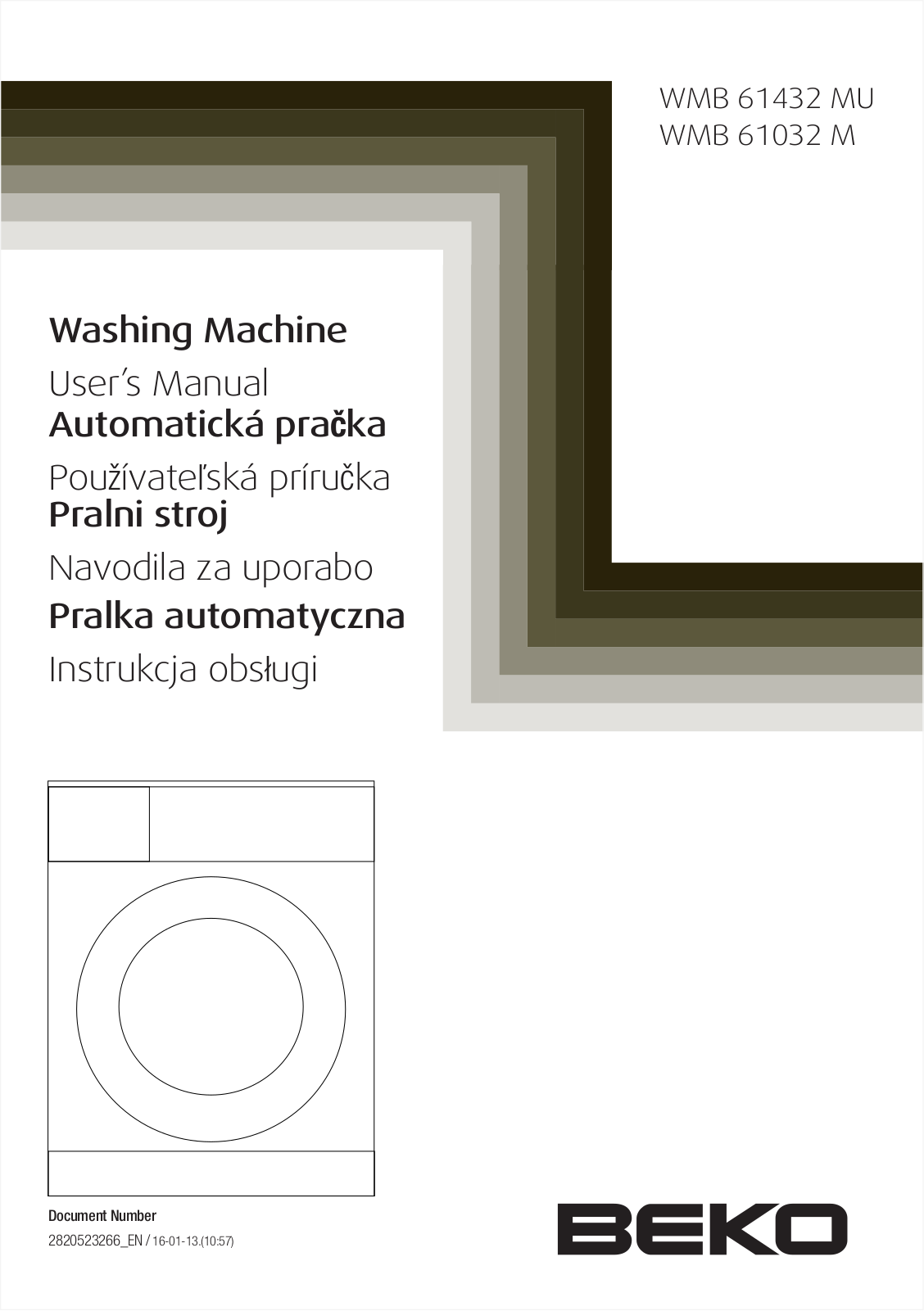 Beko WMB 61432 MU User Manual