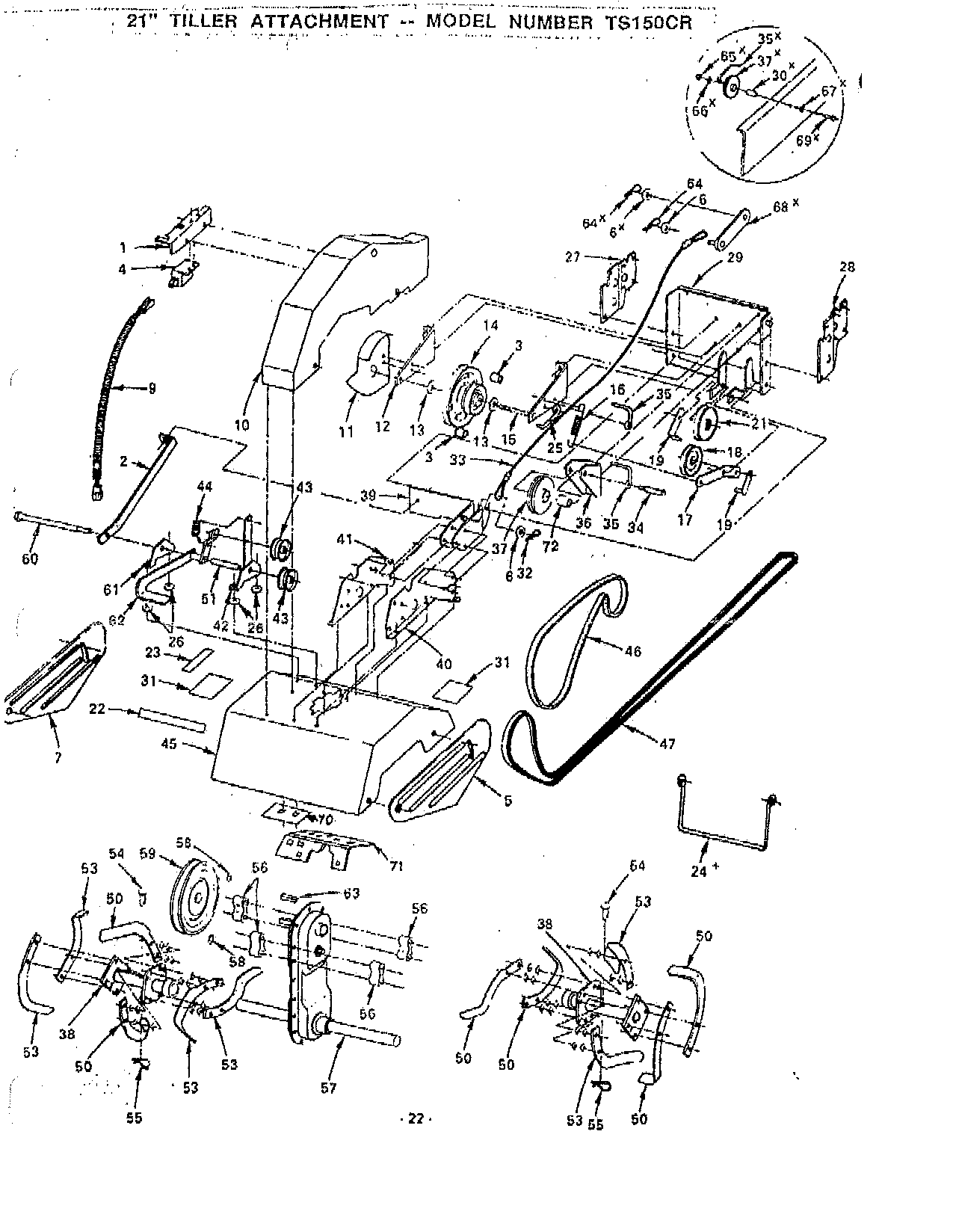 AYP TS150CR Parts List
