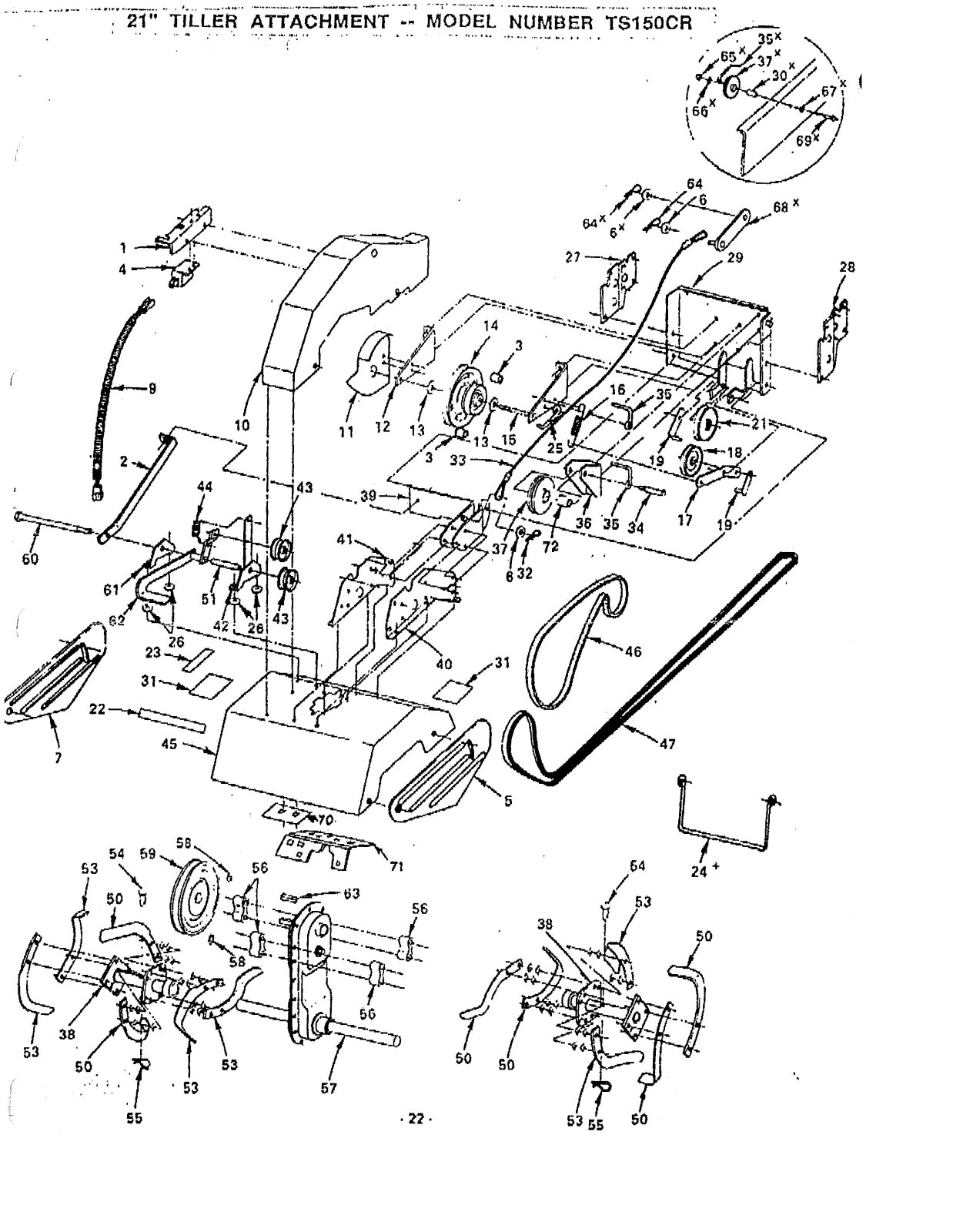 AYP TS150CR Parts List