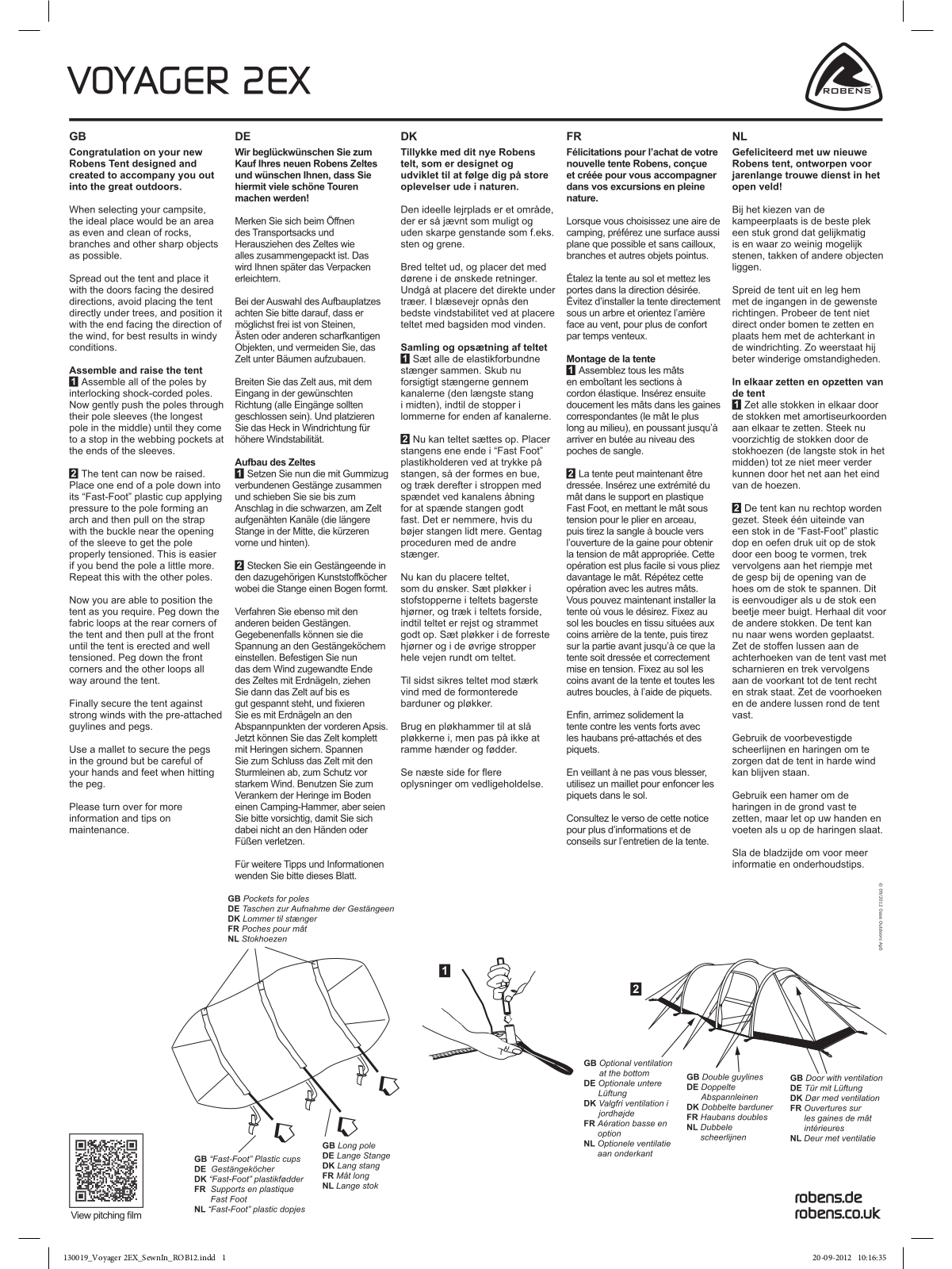 Robens Voyager 2EX User Manual