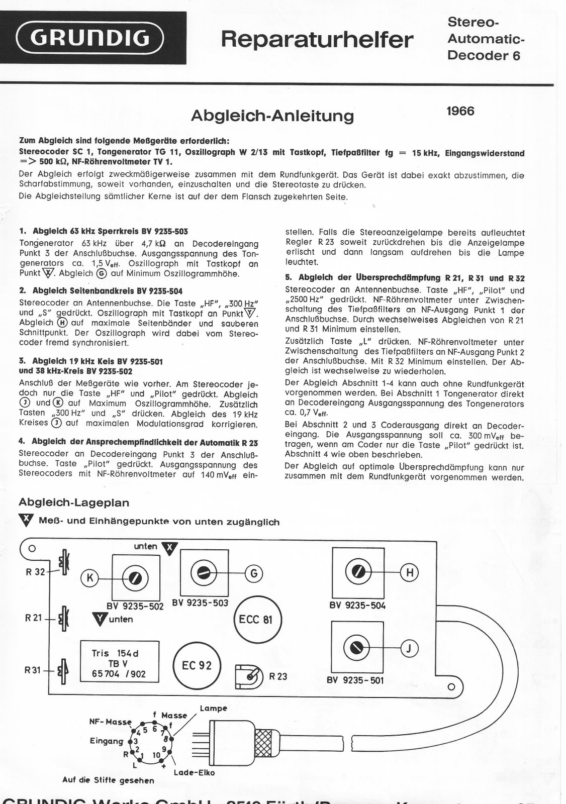 Grundig Stereo-Decoder-6 Schematic