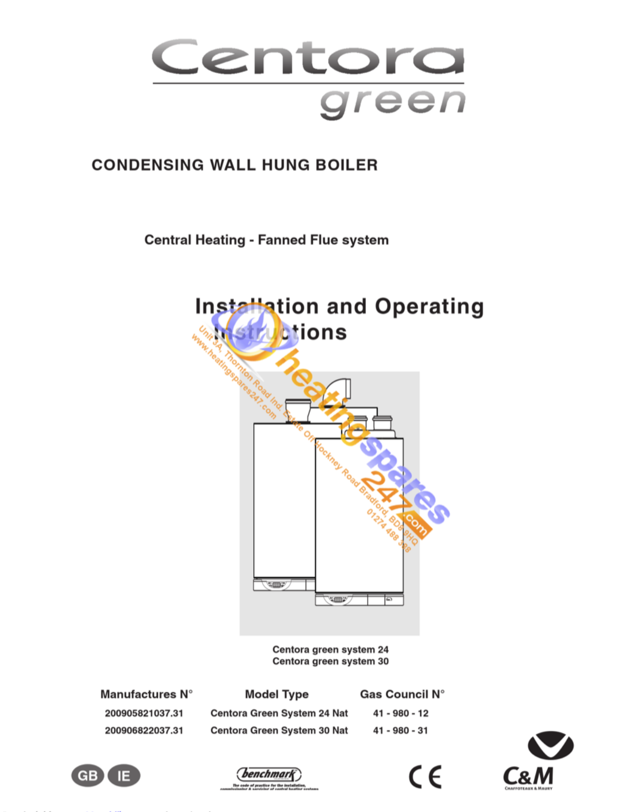 C&M 24 Installation And Operating Instructions Manual