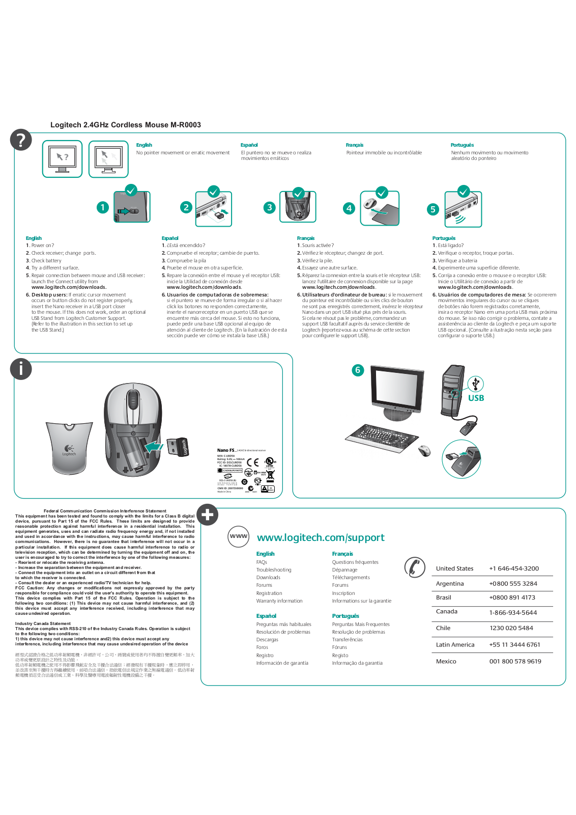 Logitech Far East MR0003 User Manual