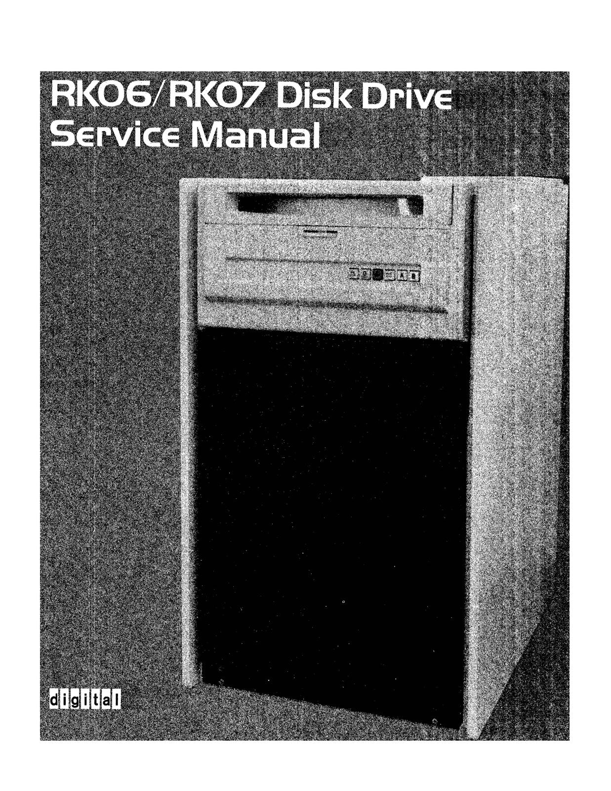 Digital Equipment RK07, RK06 Service Manual