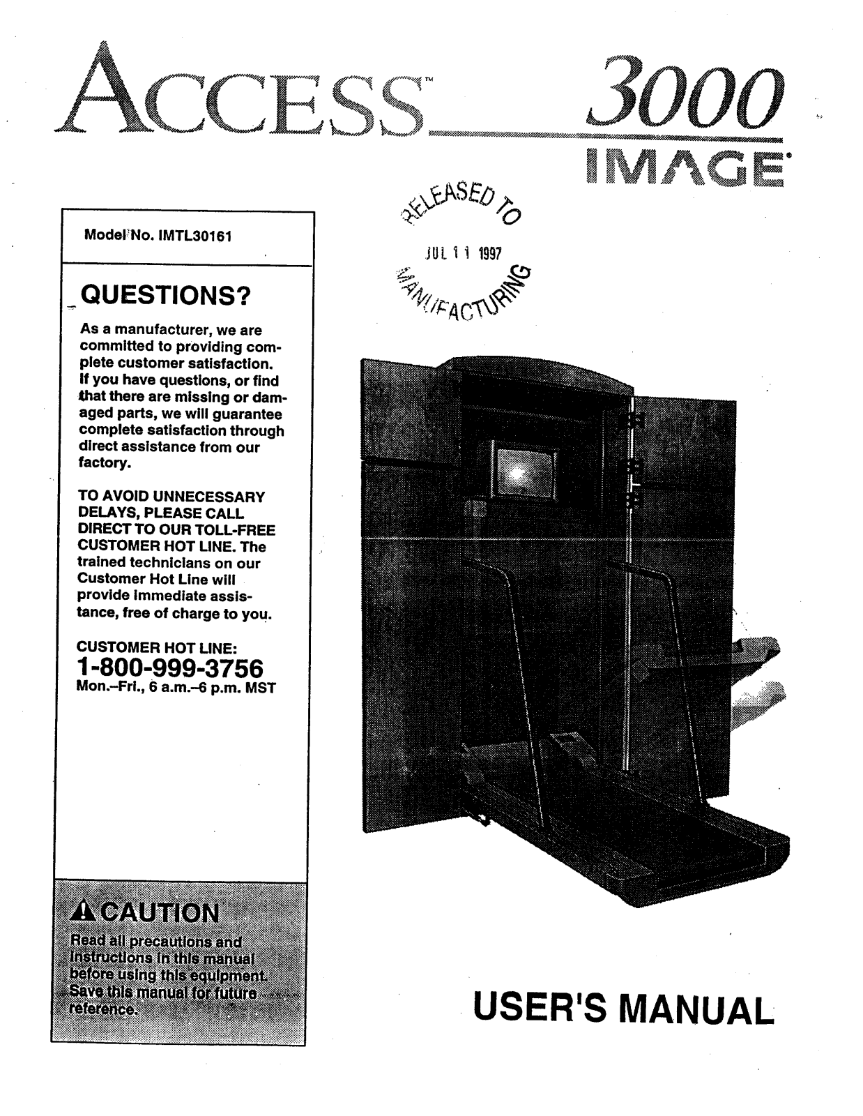 Image IMTL30161 Owner's Manual