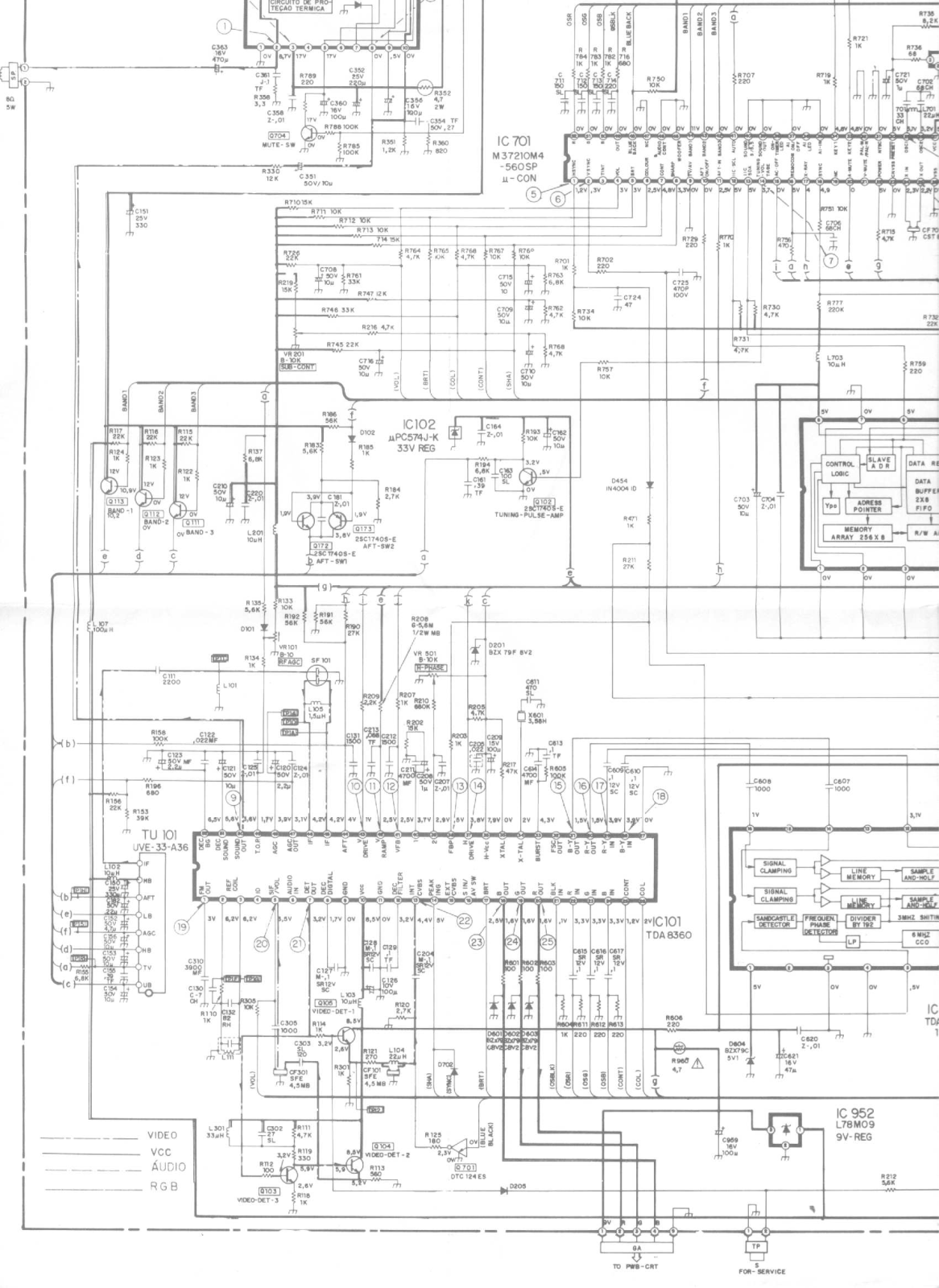 MITSUBISHI TC-1498, TC-2098 Diagram