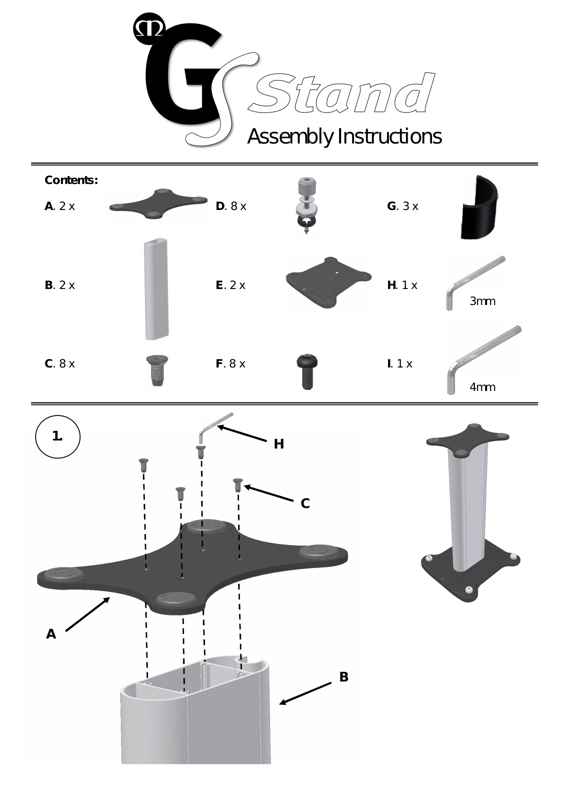 Monitor audio GS schematics