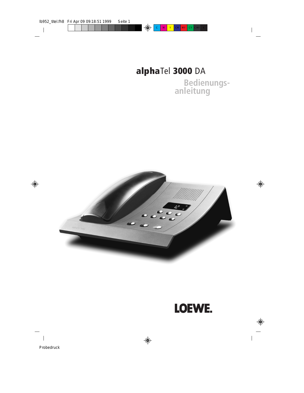 Loewe 3000 DA User Manual