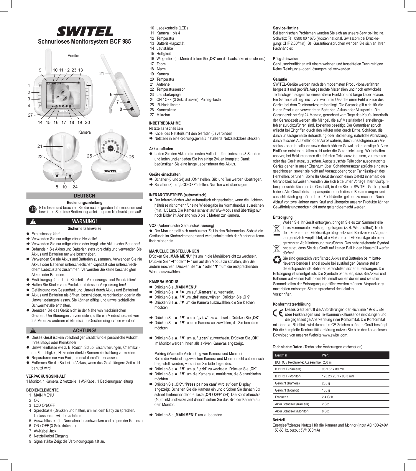switel BCF 985 Operating Instructions Manual - ManualMachine.com