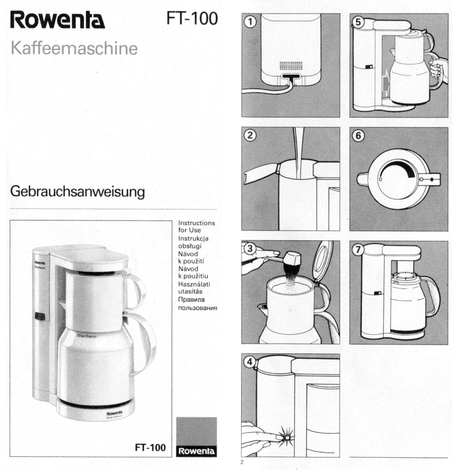 Rowenta PS 252 User Manual