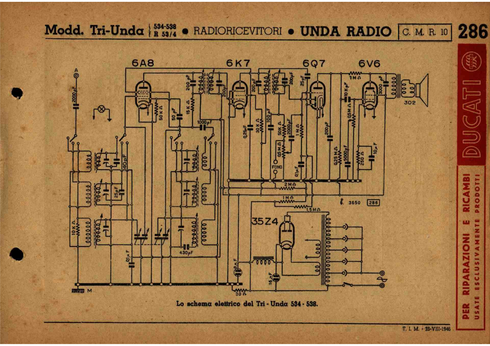 Unda Radio 534538 schematic