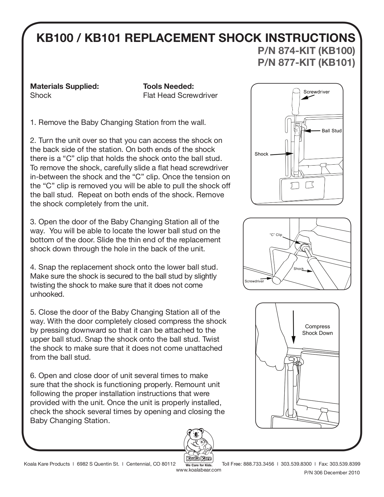 Koala Kare 877-KIT User Manual