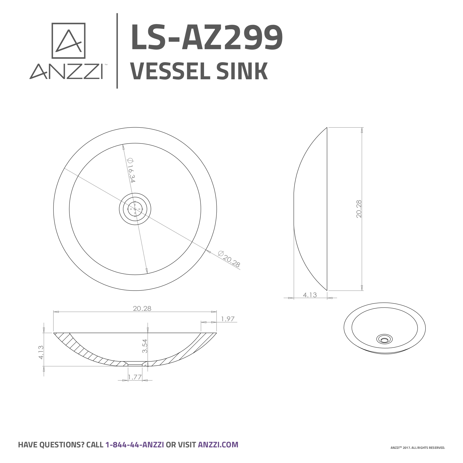 ANZZI ANZI2248 Dimensions - ManualMachine.com
