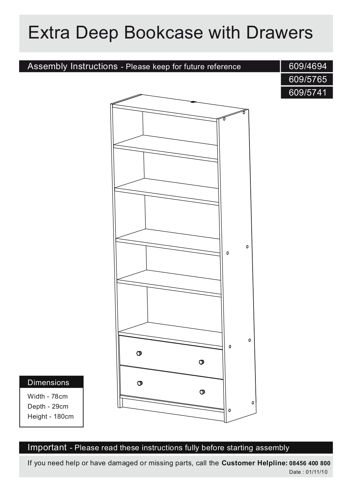 Argos 6095741 ASSEMBLY INSTRUCTIONS