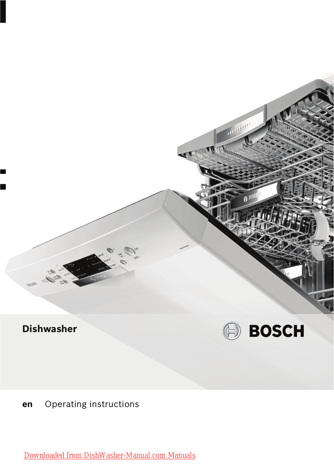 Bosch SR 64M030 Operating Instructions Manual