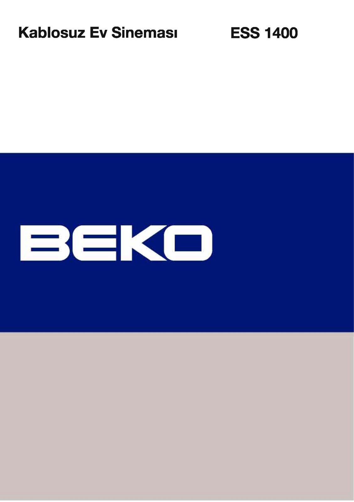 Beko ESS 1400 Manual