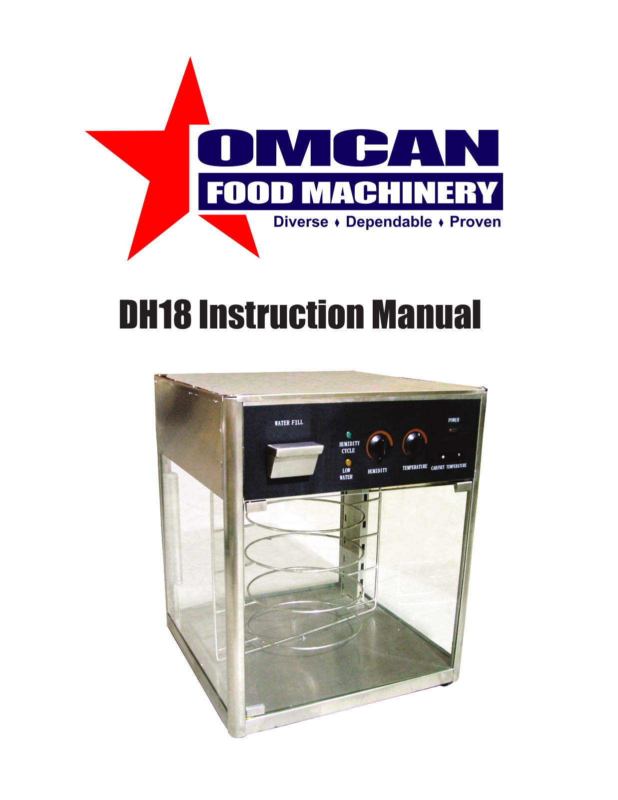 Omcan Food Machinery DH18 Installation  Manual