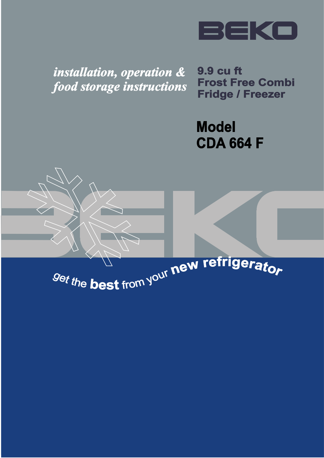 Beko CDA 664 F User Manual