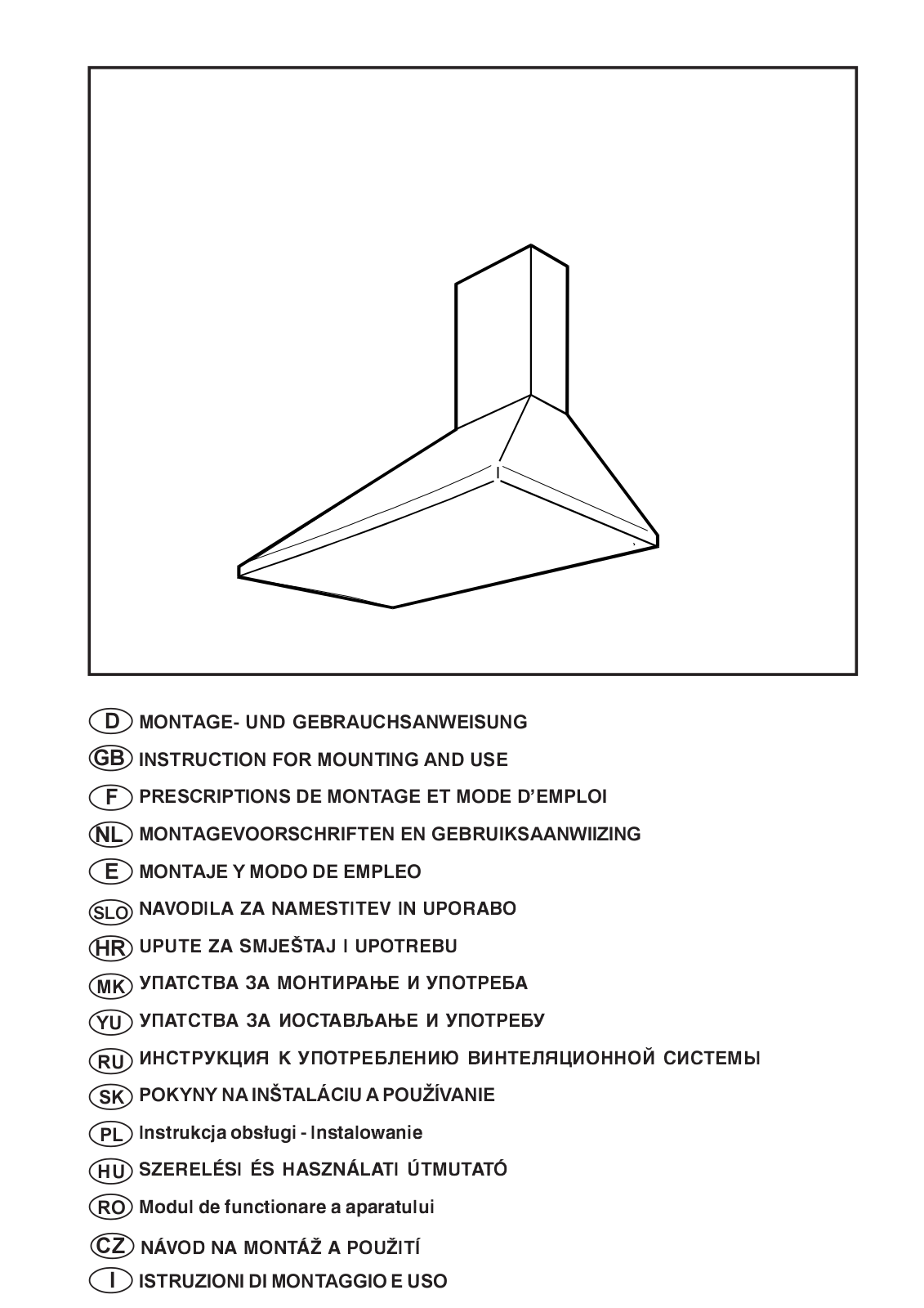 GORENJE DK912E User Manual