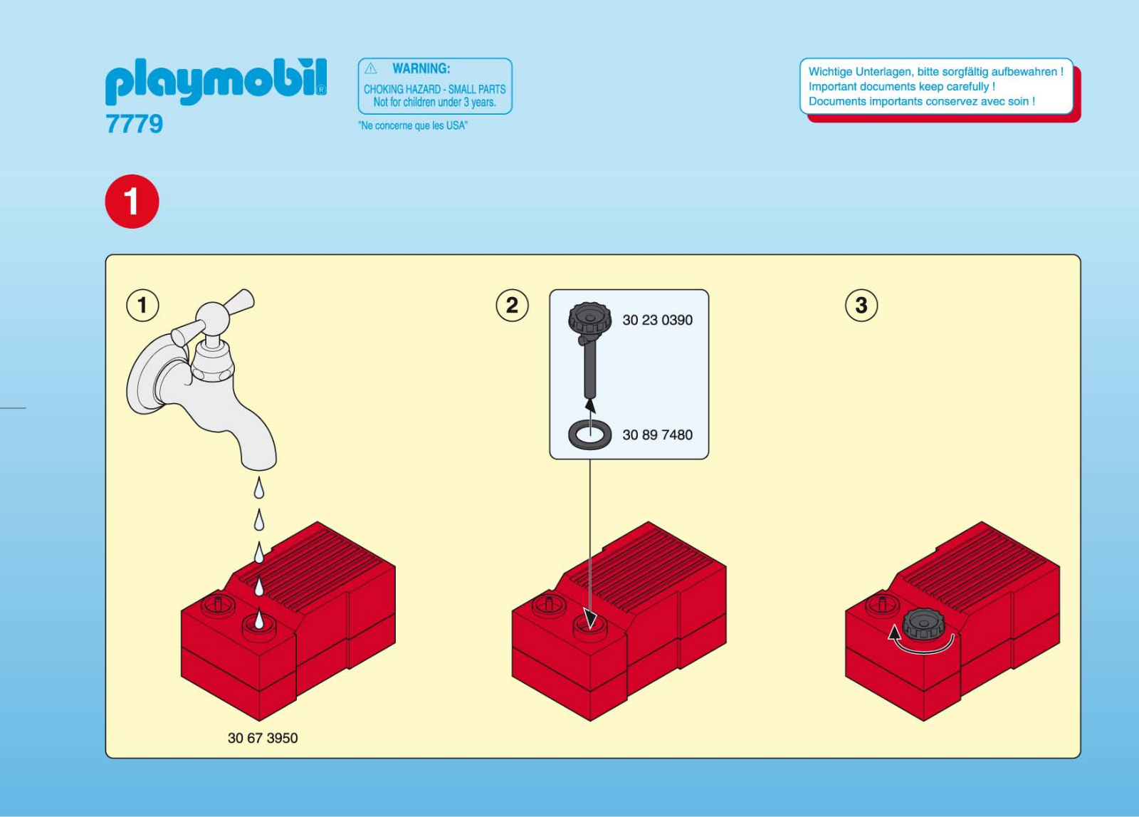 Playmobil 7779 Instructions