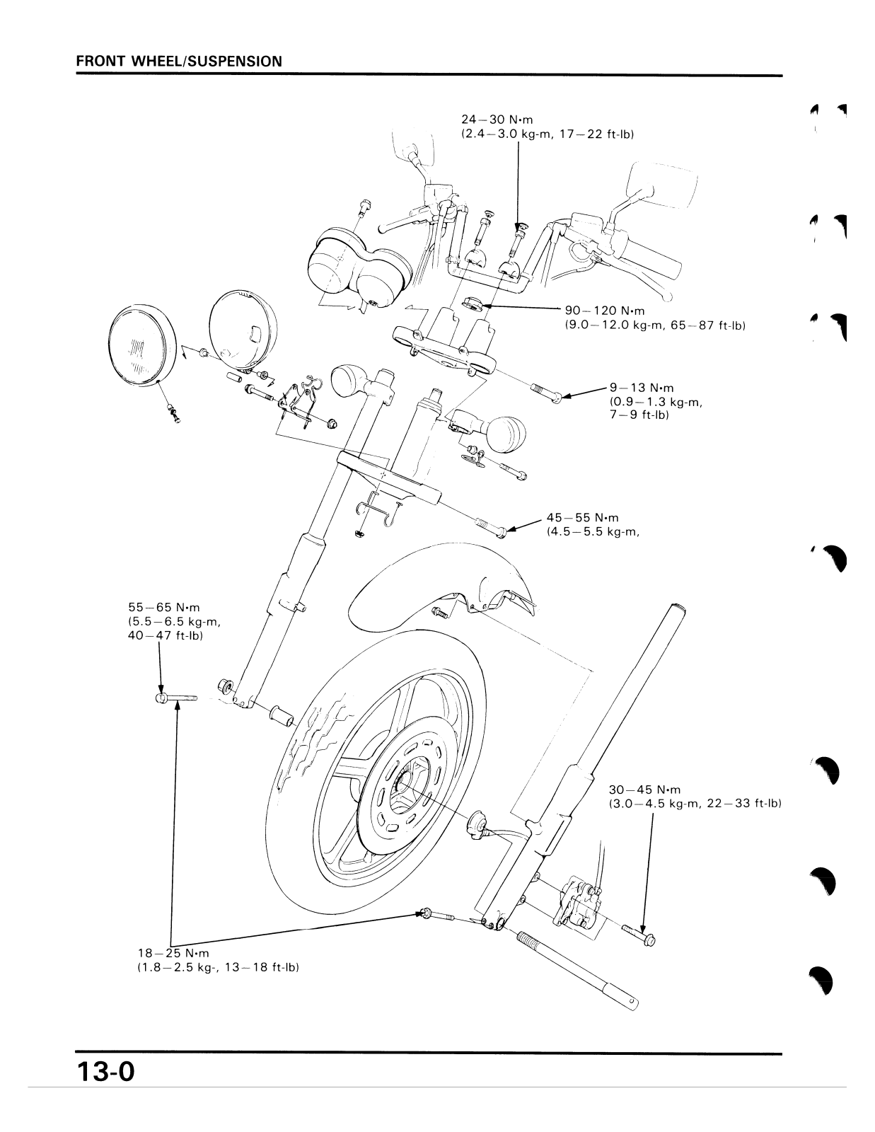 Honda VF700C Magna 1987 Service Manual 87mag 13