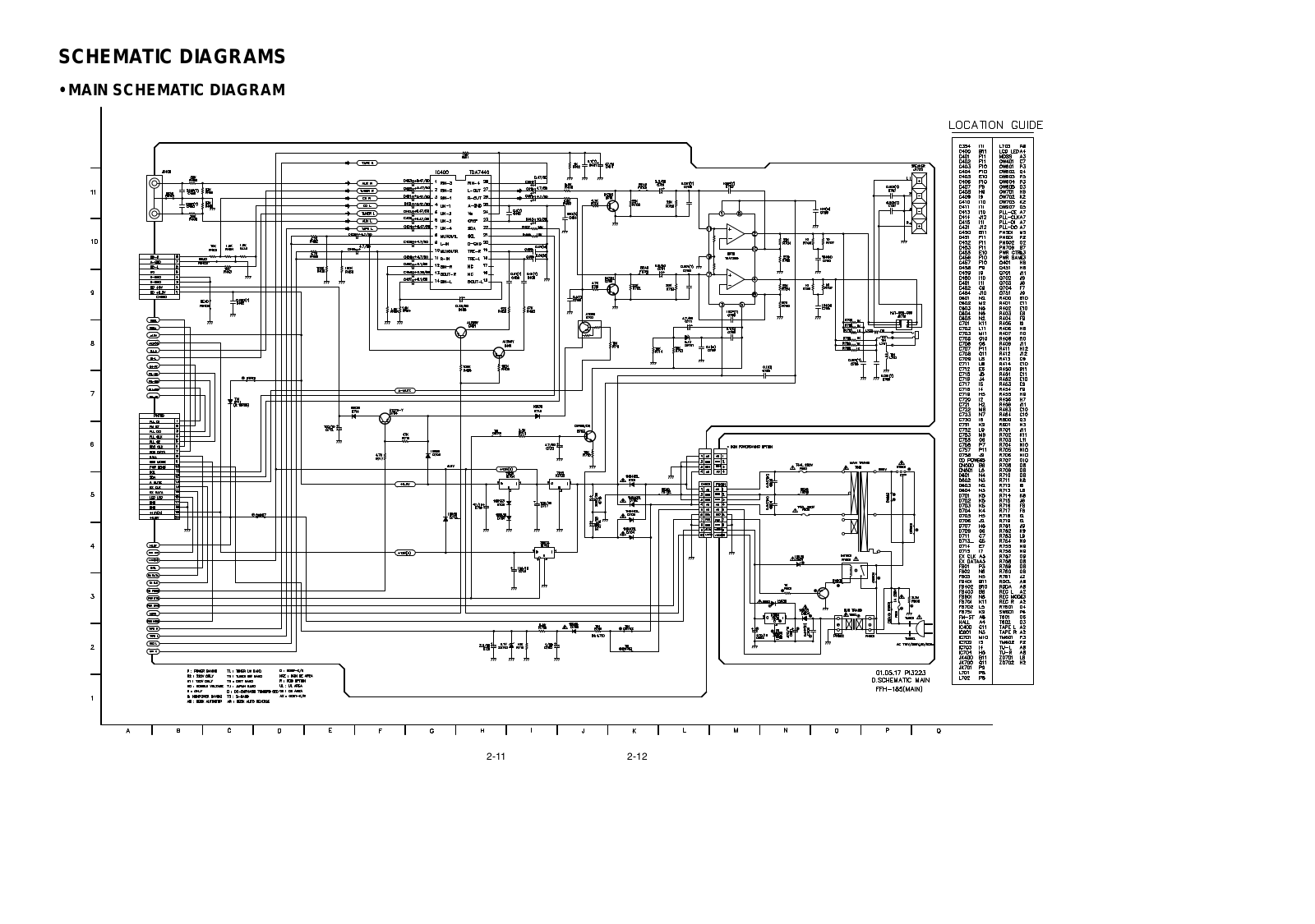 Goldstar FFH-185, FFH-285AX Service Manual CIRCUIT