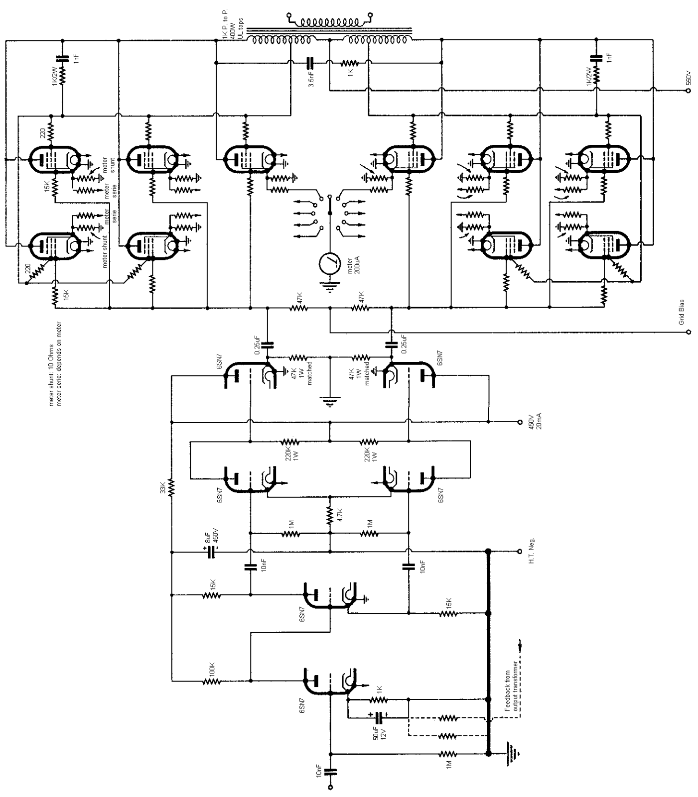 Genelex kt88 400 schematic