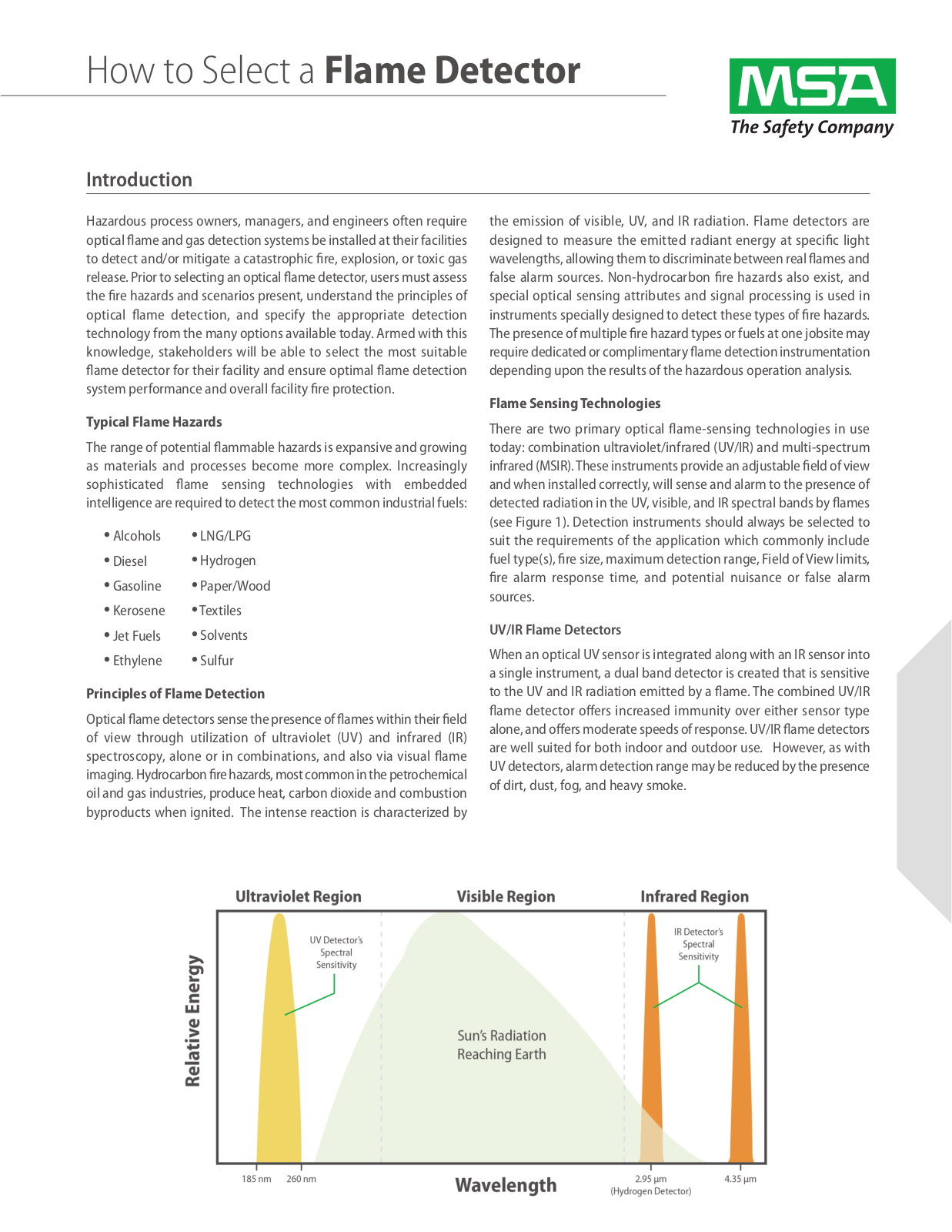 MSA Flame Detector User Manual