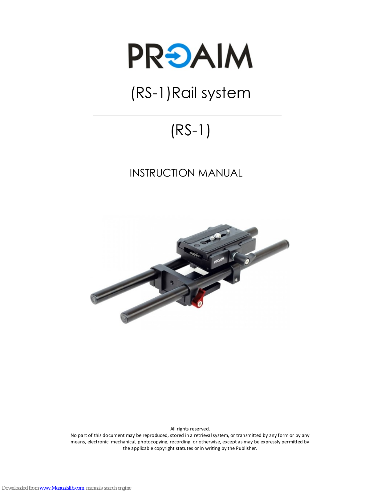 PROAIM RS-1 Instruction Manual