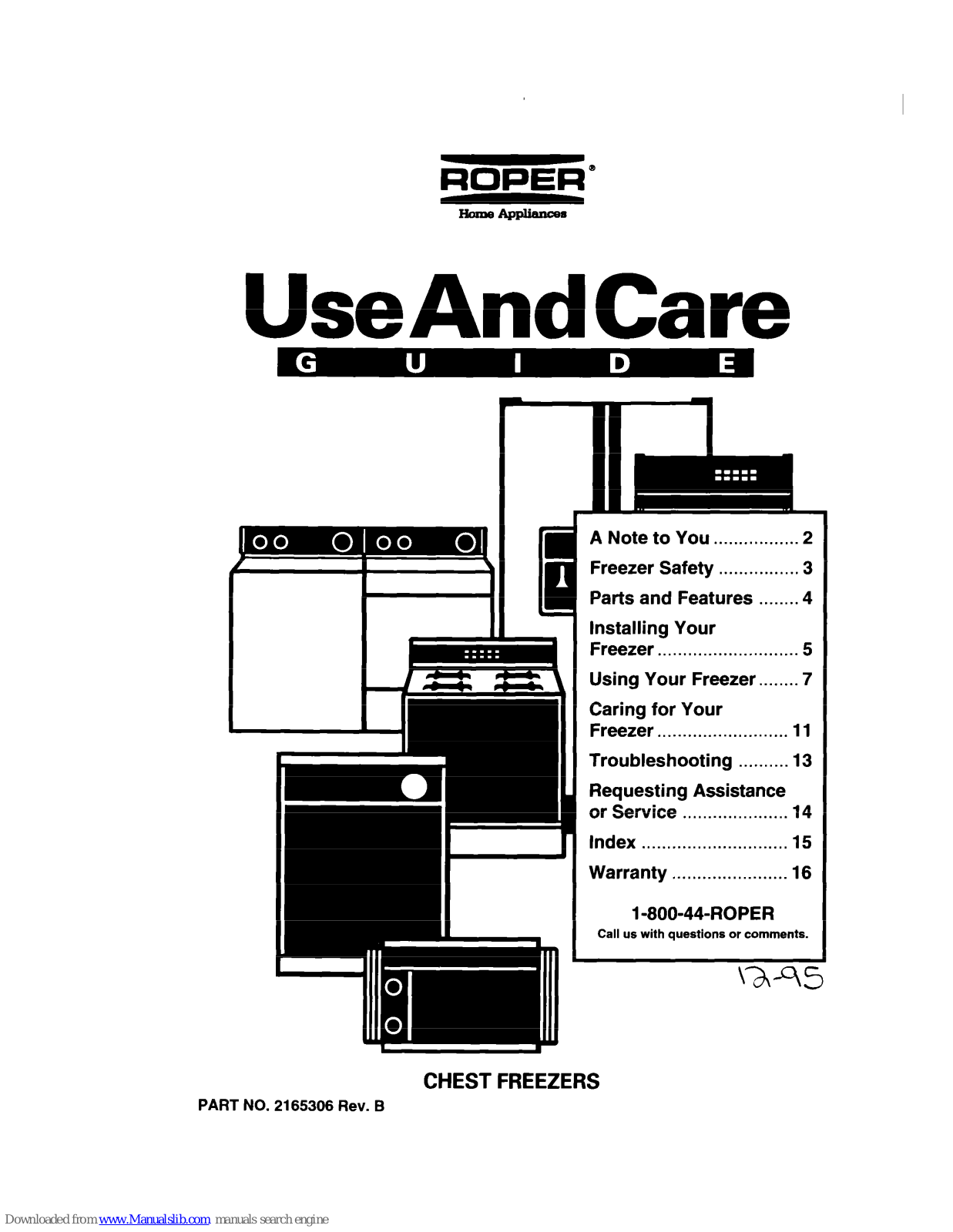 Roper 2165306 Use And Care Manual - ManualMachine.com
