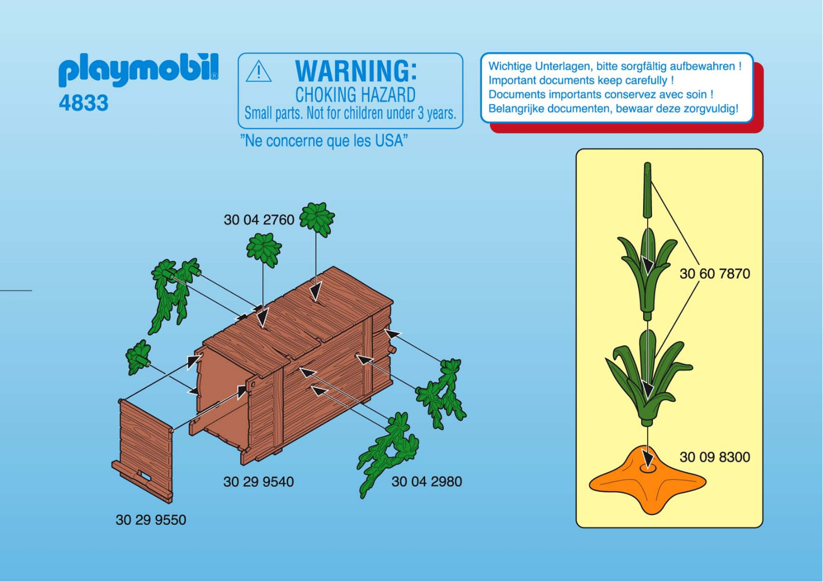 playmobil 4833 Instructions