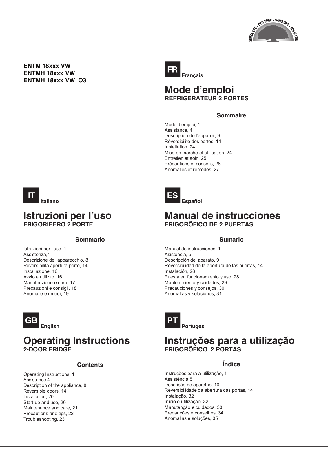 Hotpoint-Ariston ENTM 18210 VW User Manual