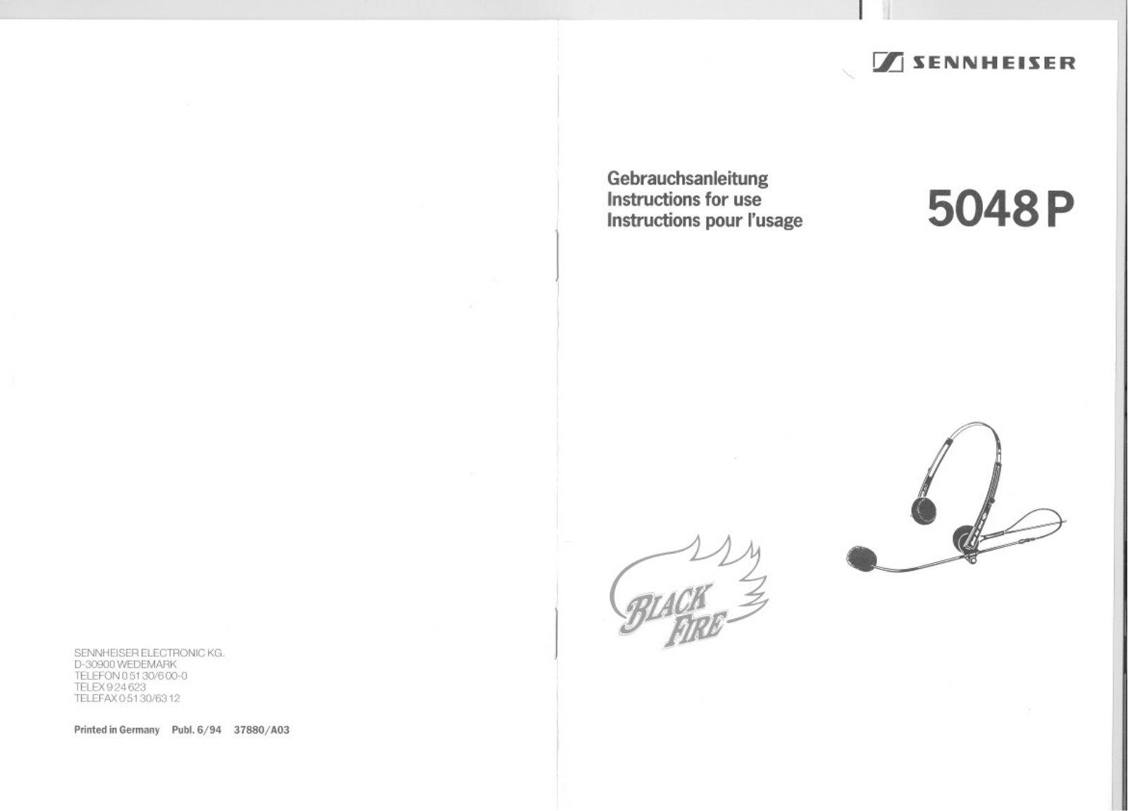 Sennheiser 5048P User Manual