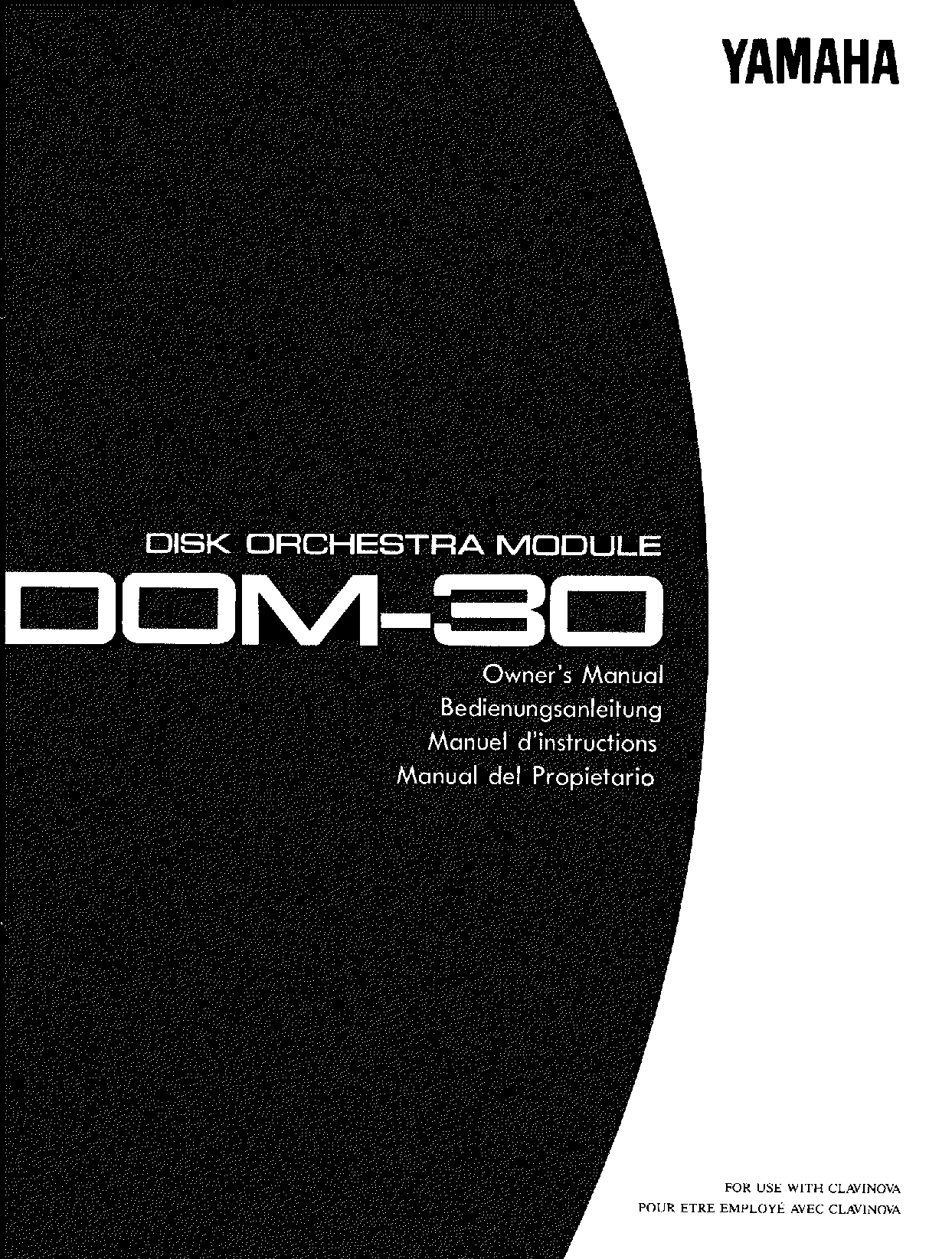 Yamaha DOM-30 User Manual