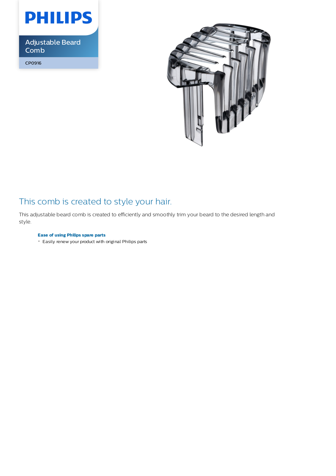 Philips CP0916/01 leaflet - ManualMachine.com