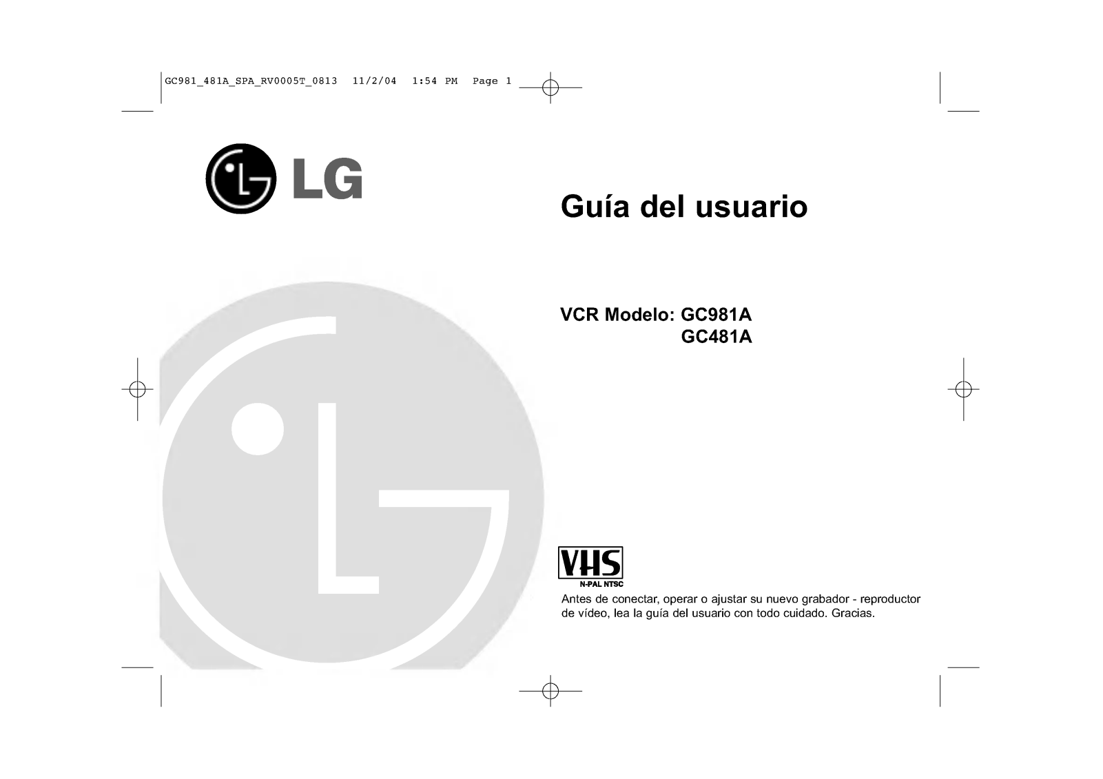 LG GC481A User Guide