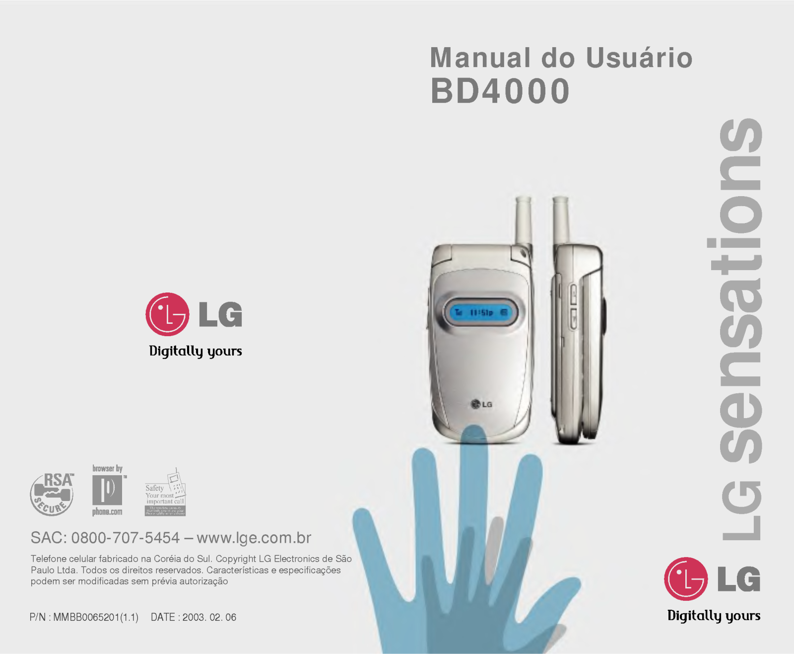 Lg BD4000 User Manual