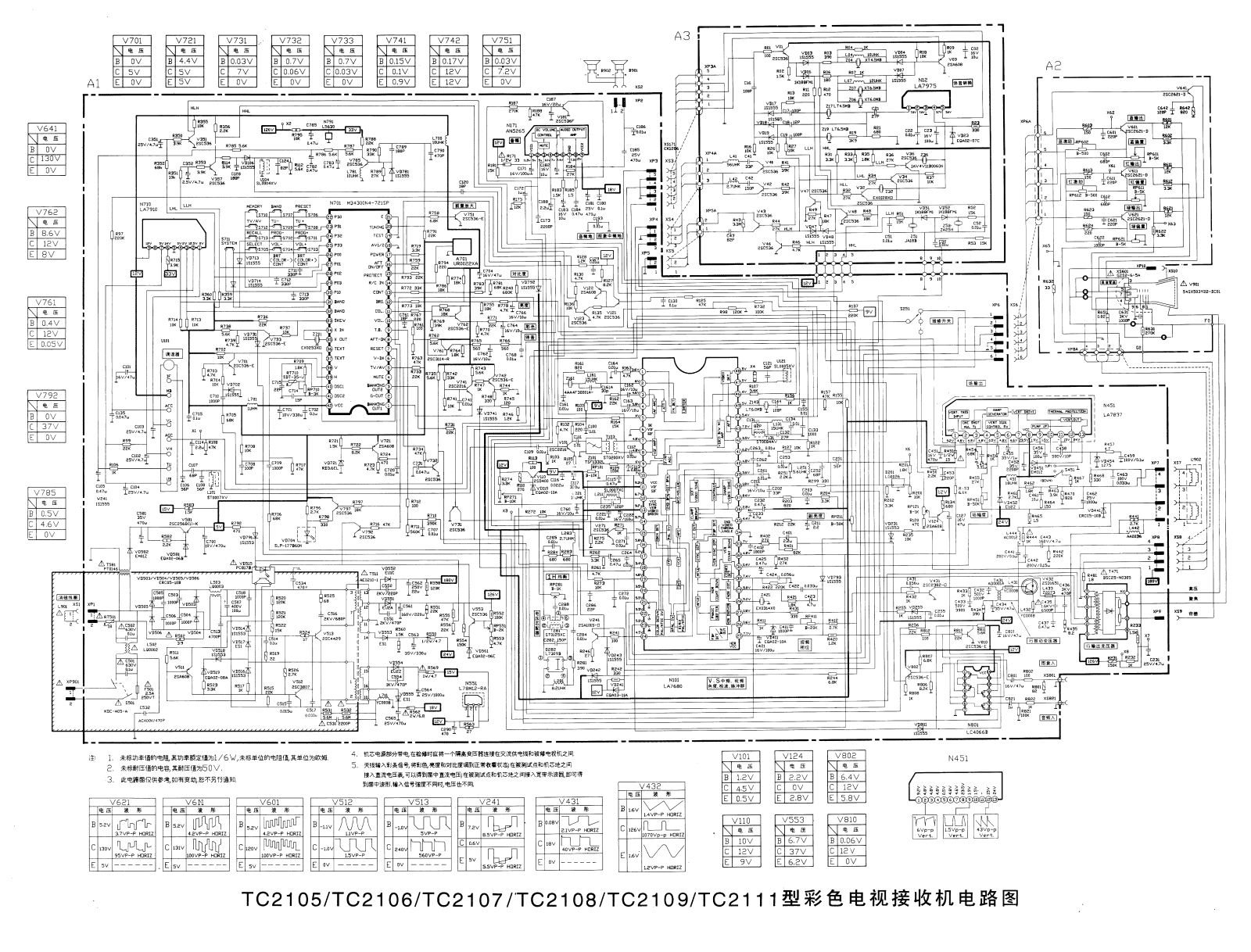 Hisense TC2105, TC2106, TC2107, TC2108, TC2109 Schematic