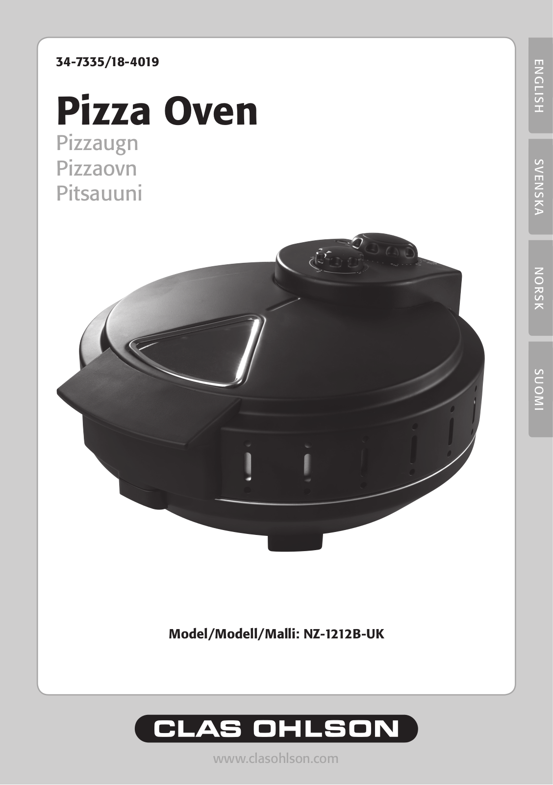 Clas Ohlson NZ-1212B-UK User Manual