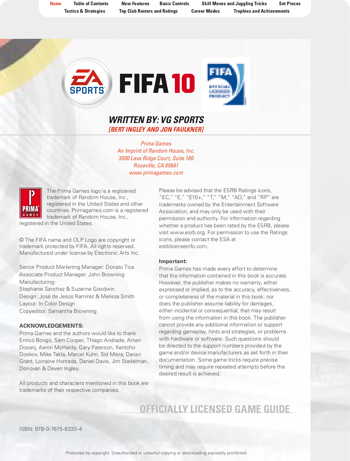 Electronic Arts FIFA 10 User Manual