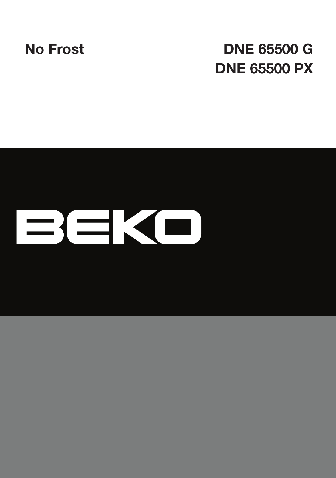 Beko DNE 65500 PX User Manual