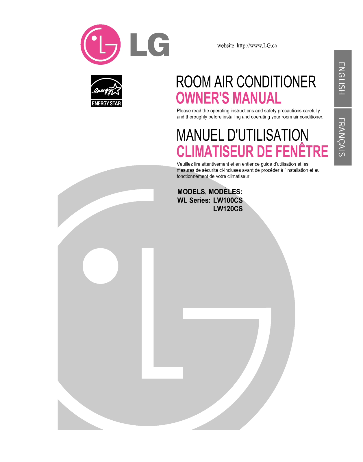 LG LW120CS User Manual