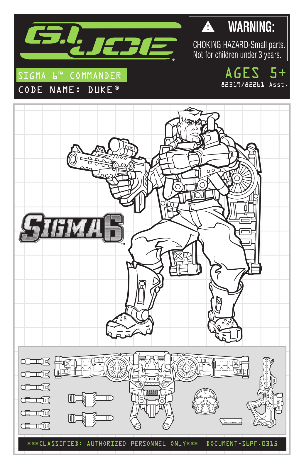 HASBRO GI Joe Commander Duke Jet Pack User Manual