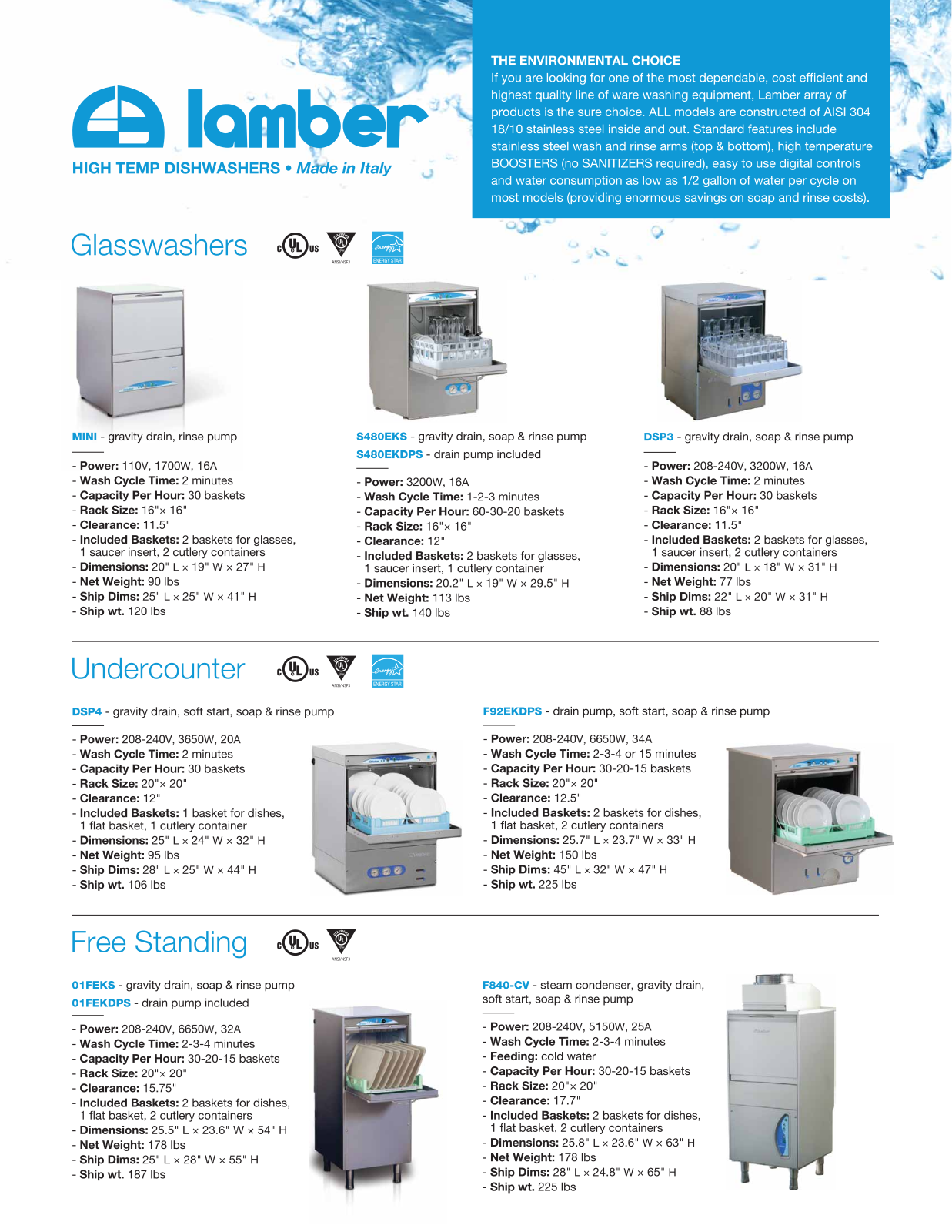 Eurodib F840CV User Manual